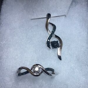 Sterling silver and ring